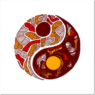 Orad Abstract Yin Yang Posters and Art